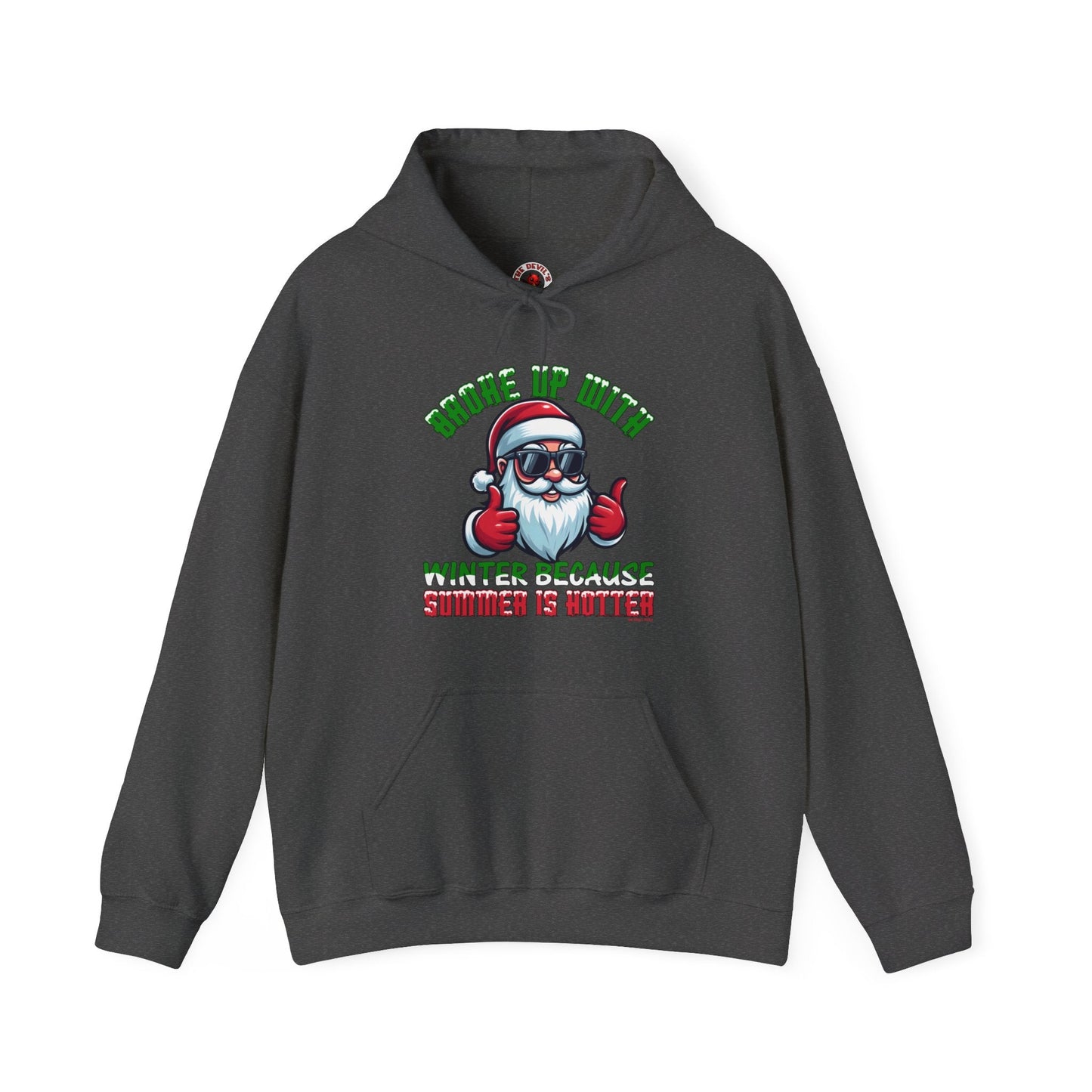 Broke Up With Winter Because Summer Is Hotter Hooded Sweatshirt The Devil's Pickle