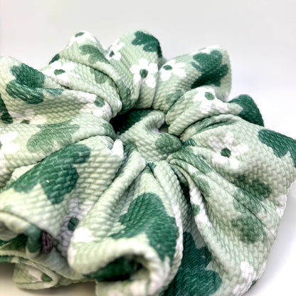 Floral Clover St Patrick's Day Bullet Scrunchie Enchanted Scrunch