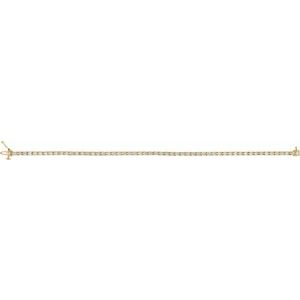 14K Yellow 3 CTW Natural Diamond Line 7 1/4" Bracelet Ethereal Legacy Boutiques