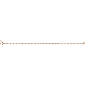 14K Rose 3 CTW Lab-Grown Diamond Line 7 1/4" Bracelet Ethereal Legacy Boutiques