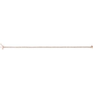 14K Rose 2 CTW Natural Diamond Line 7 1/4" Bracelet Ethereal Legacy Boutiques