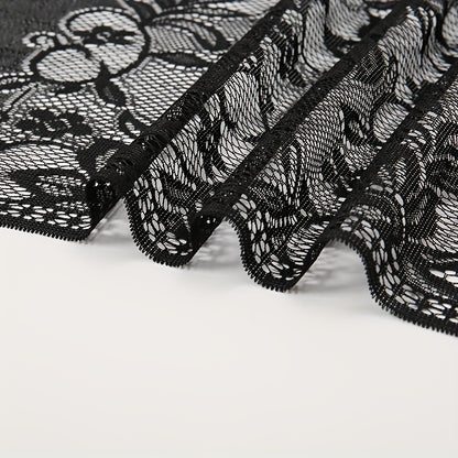Women's Casual Shawl Wrap - Solid Color, Lightweight Polyester Knit - Going Out Essentials | Fringe Trim | Floral Lace Details NovaCart