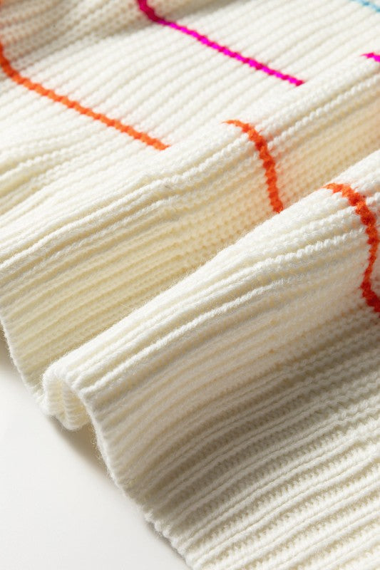 Stripe V-Neck Drop Shoulder Sweater Shop Style & More | Fresh Looks, Everyday Deals & Free Shipping