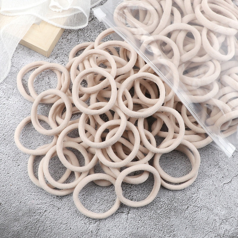 50pcs/Set Women   Basic Hair Bands 1.57inch Simple Solid Colors Elastic Headband Hair Ropes Ties Hair Accessories Ponytail Holder NovaCart