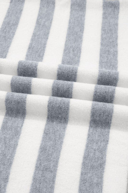 Stripe Ribbed Side-Button Drop Shoulder Sweater Shop Style & More | Fresh Looks, Everyday Deals & Free Shipping