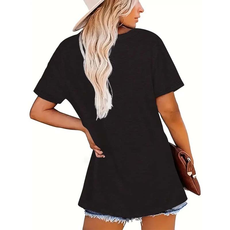Sunrise Print Round Neck T-Shirt FitiqueFit