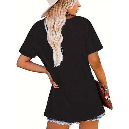 Sunrise Print Round Neck T-Shirt FitiqueFit