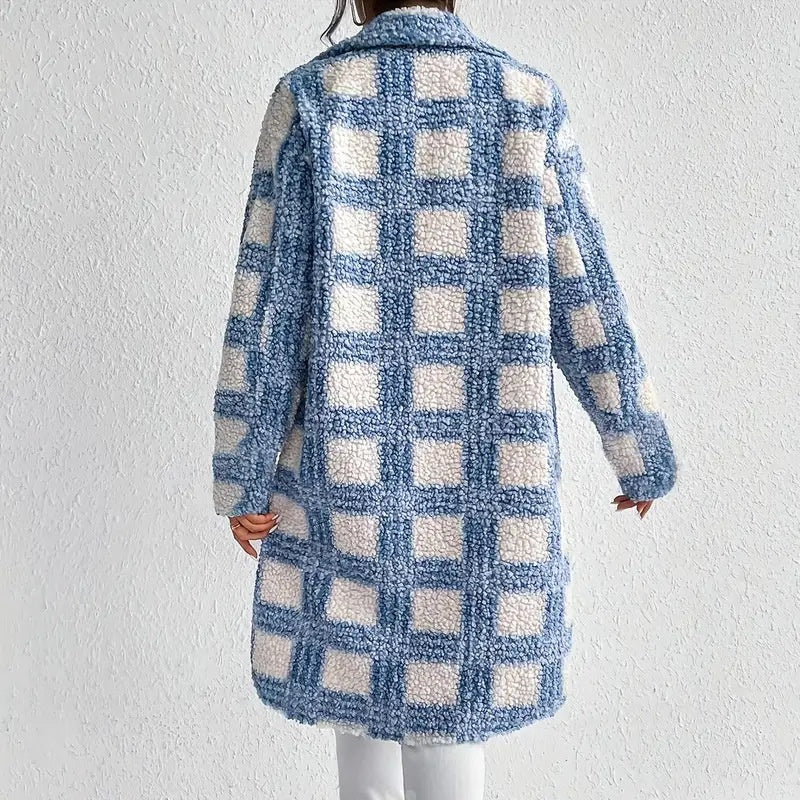 Women’s Plaid Fleece Jacket FitiqueFit