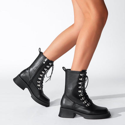 Black Knight Lace-Up Boots Country in My Heart