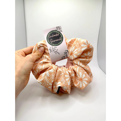 Pink Floral & Pink Velvet Scrunchie Set Enchanted Scrunch