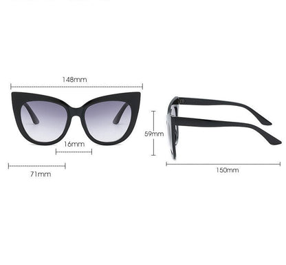 Women's Oversized Cat Eye Sunglasses UV400 FitiqueFit