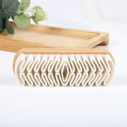 Suede Shoes Wooden Handle Raw Rubber Brush Cleaning Brush Suede Shoe Brush Cleaning Stain Removal TPR Brush