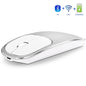 Aluminum alloy dual-mode wireless Bluetooth mouse rechargeable silent infinite computer accessories