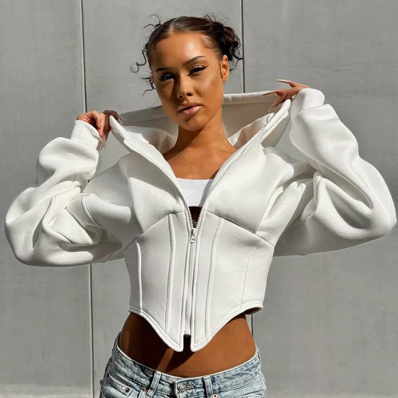 Sculpted Fit Midriff Hoodie - Stylish and Comfortable Gym Hoodie for Women Country in My Heart