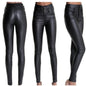 Edgy Rebel High-Waist Skinny Leather Pants – Shiny Black Faux Leather, Street Style, Motorcycle Chic Country in My Heart