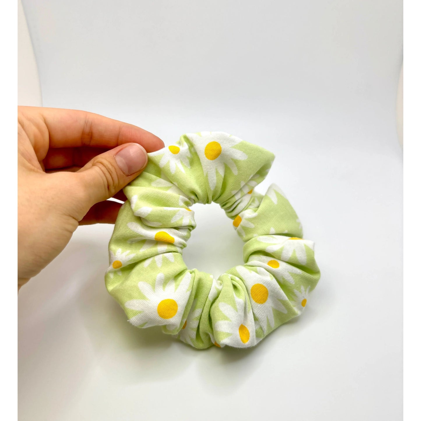 Mini Green Daisy Summer Scrunchie Enchanted Scrunch