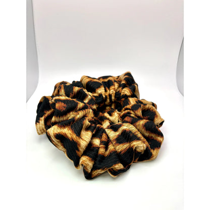 Brown Cheetah Ribbed Scrunchie Enchanted Scrunch