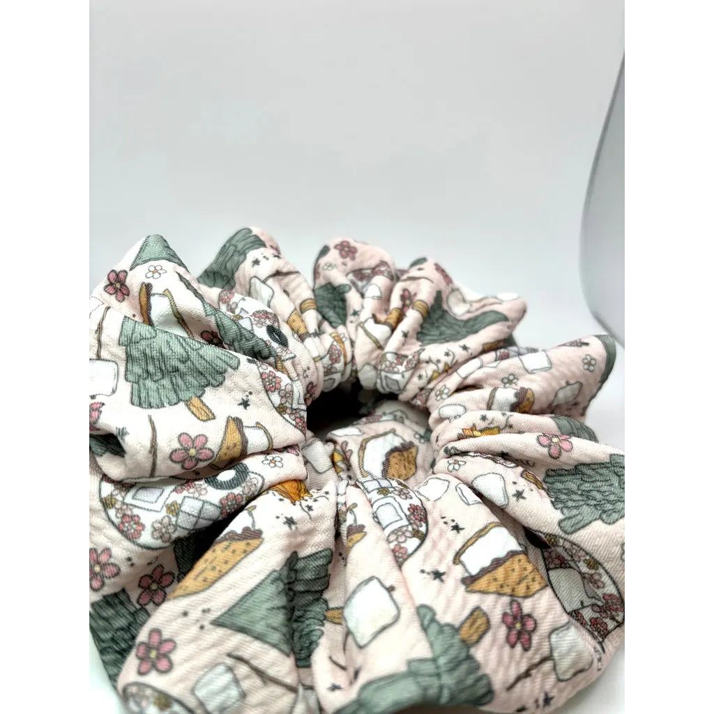 S'mores Camping Summer Bullet Scrunchie Enchanted Scrunch