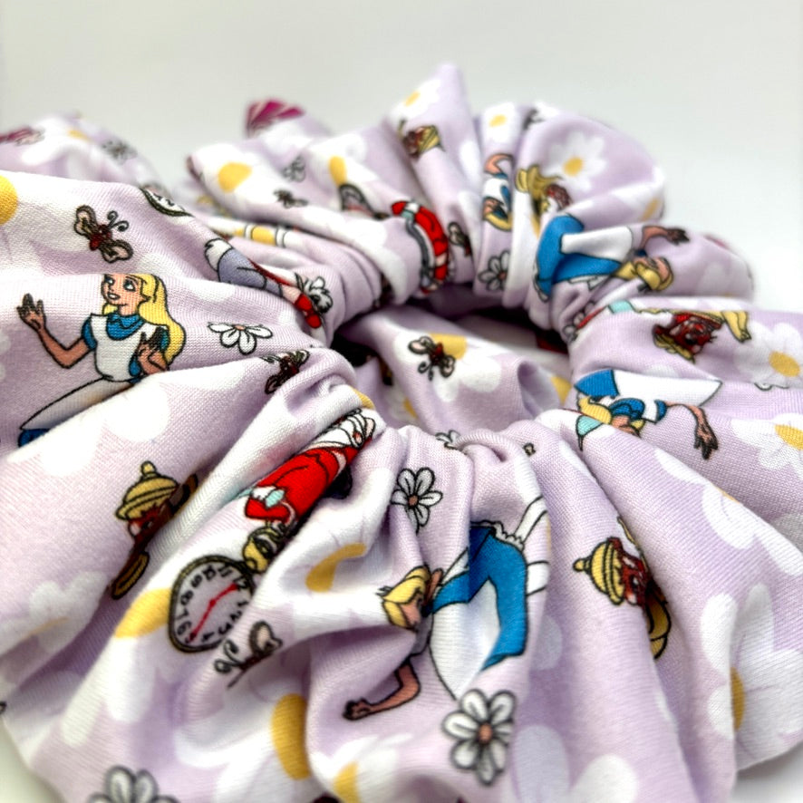 Spring Alice in the Wonderland Scrunchie Enchanted Scrunch