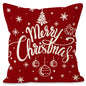 Christmas red ball pillow cover Christmas holiday themed home decoration pillowcase linen waist pillow