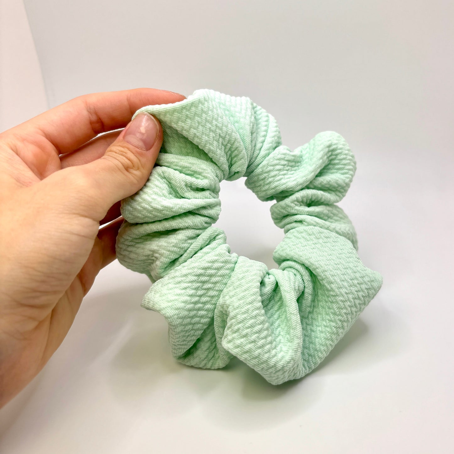 Mini Mint Green Bullet Scrunchie Enchanted Scrunch