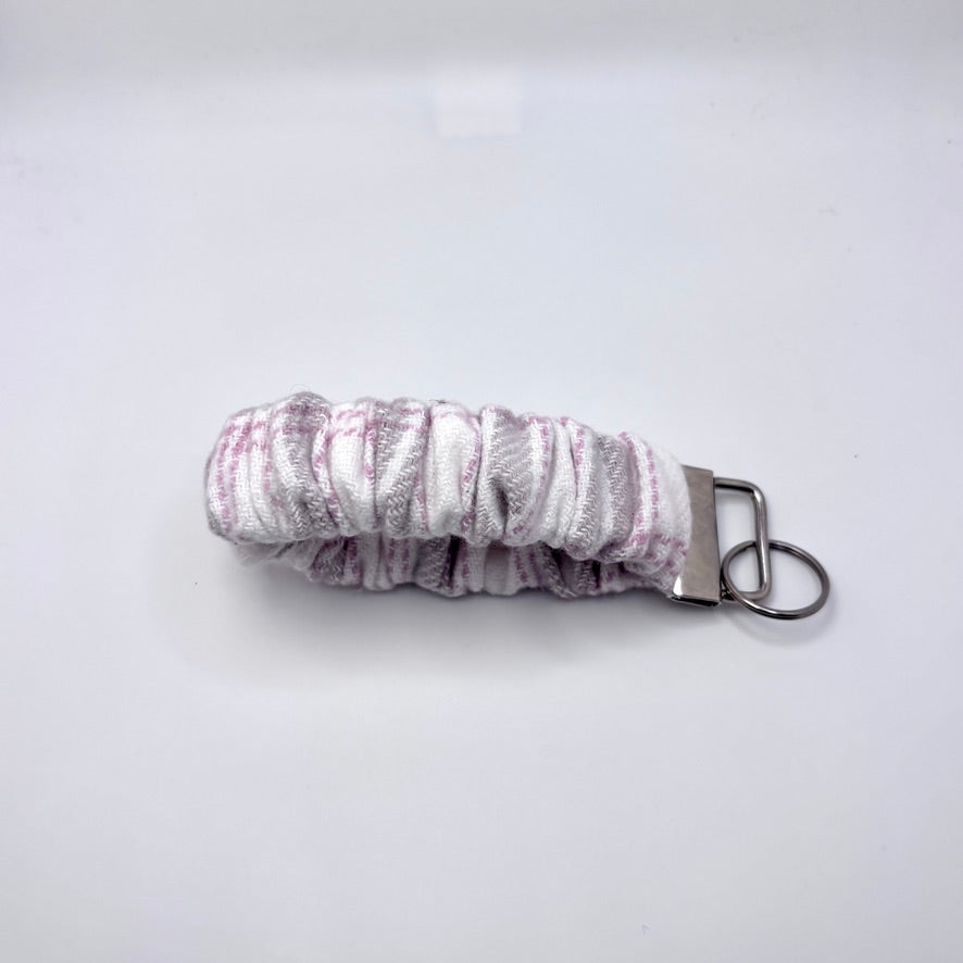 Pink Plaid Valentine's Day Scrunchie Wristlet Enchanted Scrunch