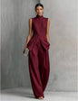 Women's Solid Color Sleeveless Top & Long Pants Two-Piece Set – 4 Colors XS–XXL FitiqueFit