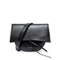 Versatile Leather Shoulder Bag with Retro Saddle Design