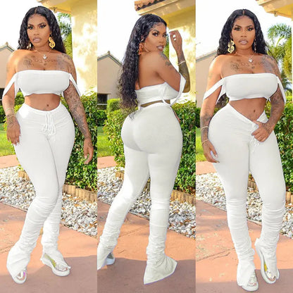 Summer Women's Casual Outfit with Off-Shoulder Design discount store