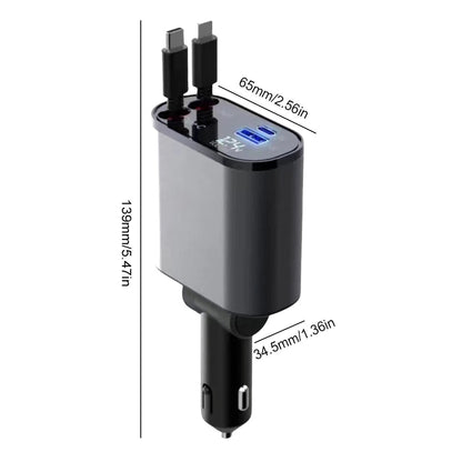 Retractable Car Charger ViralGalleria.com