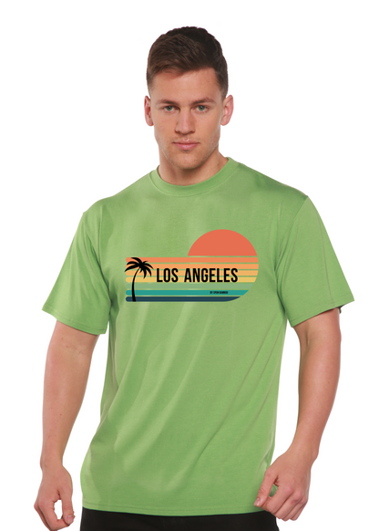 Los Angeles Spun Bamboo Unisex Bamboo Viscose/Organic Cotton Short Sleeve Graphic T-Shirt Spun Bamboo