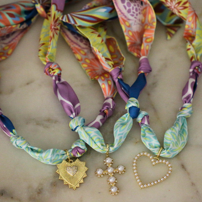 Sunset Garden Scarf Necklace Deep South Originals