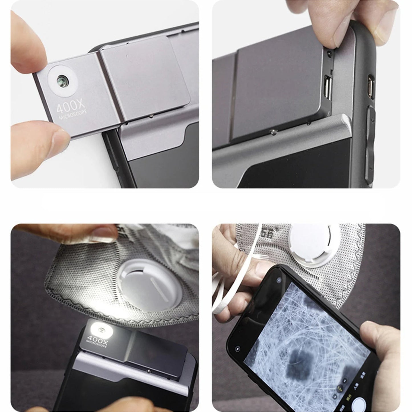 400X Phone Microscope with Light ViralGalleria.com