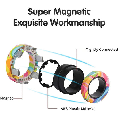 Magnetic Rings Fidget Toy ViralGalleria.com