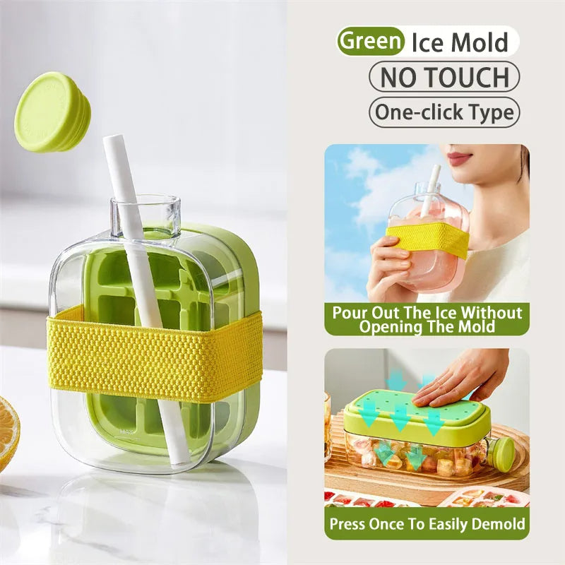 Ice Cube Tray With Straw ViralGalleria.com