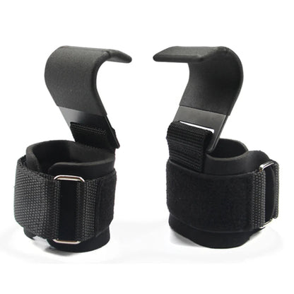 Weight Lifting Hooks with Wrist Straps ViralGalleria.com