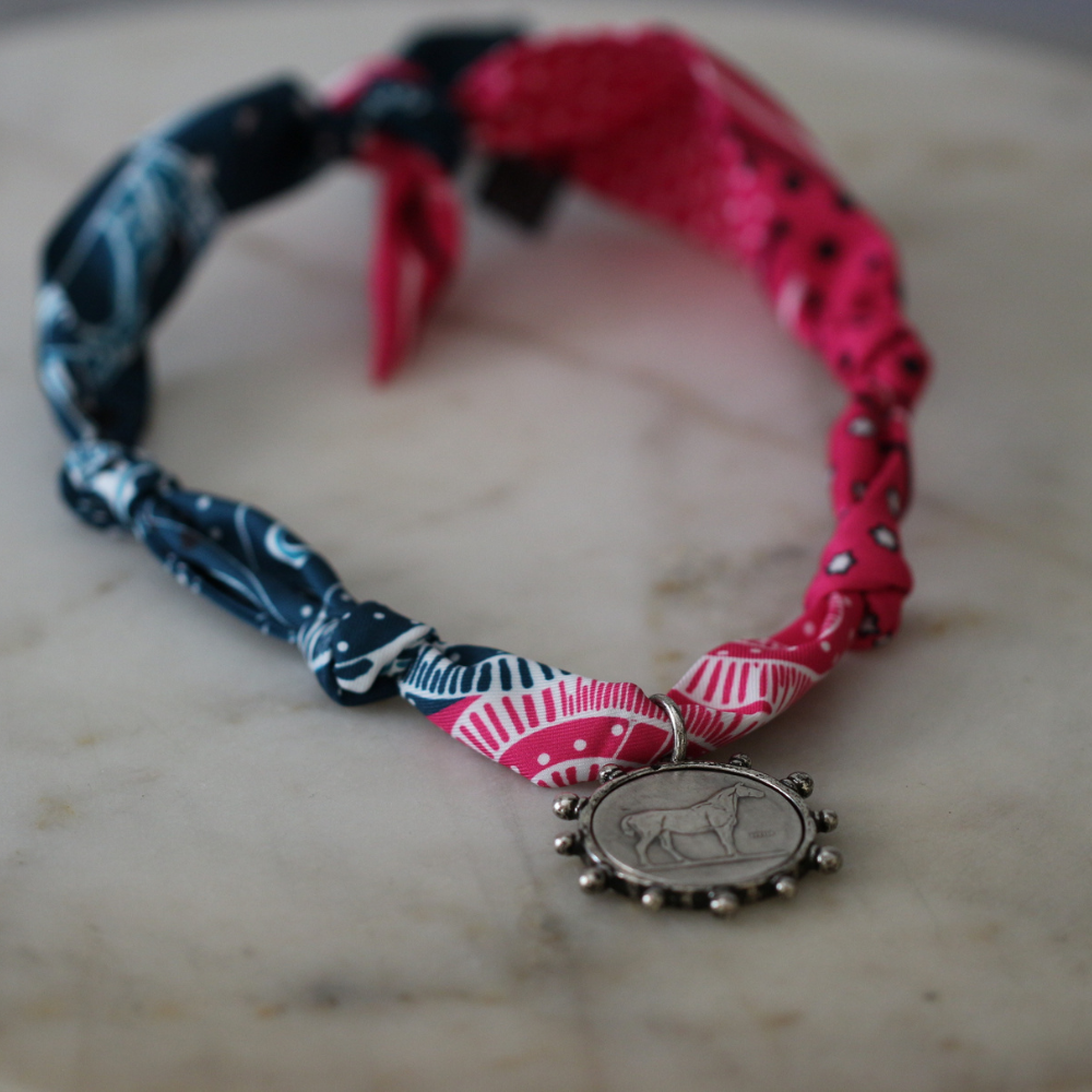Rodeo Scarf Necklace - Horse Pendant Charm Deep South Originals