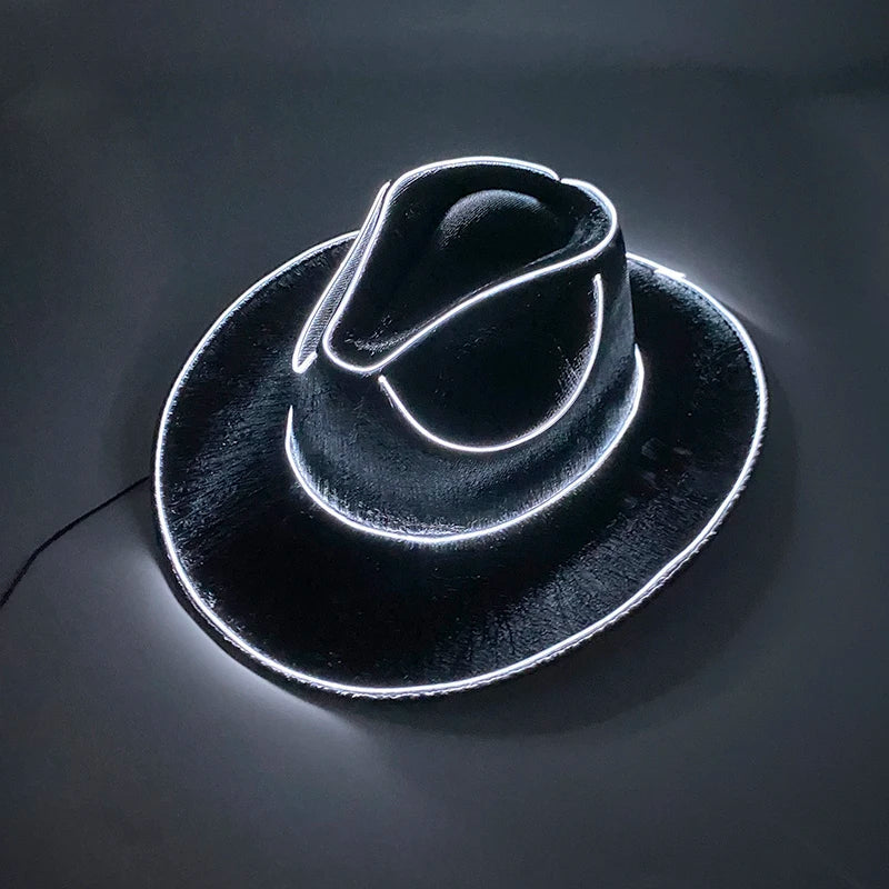 Glowing Neon Cowboy Hat ViralGalleria.com