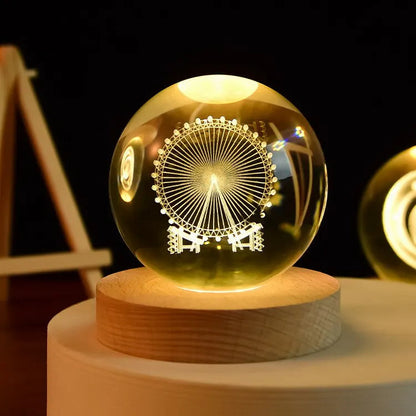LED Night Light Milky Way Galaxy Solar System Crystal Ball ViralGalleria.com