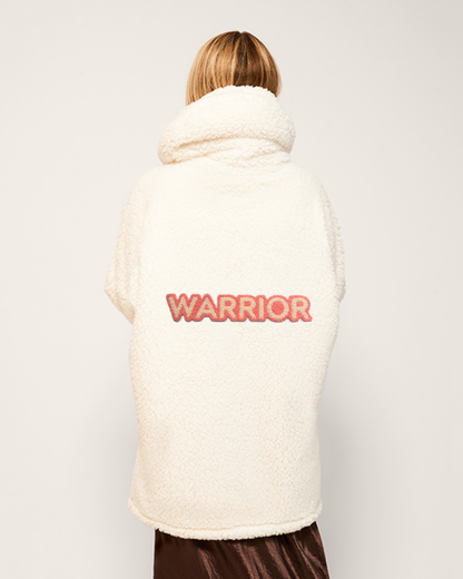 The Warrior Effect™ by Jill Martin Chenille Logo Sherpa Lounger Jacket Jill Martin