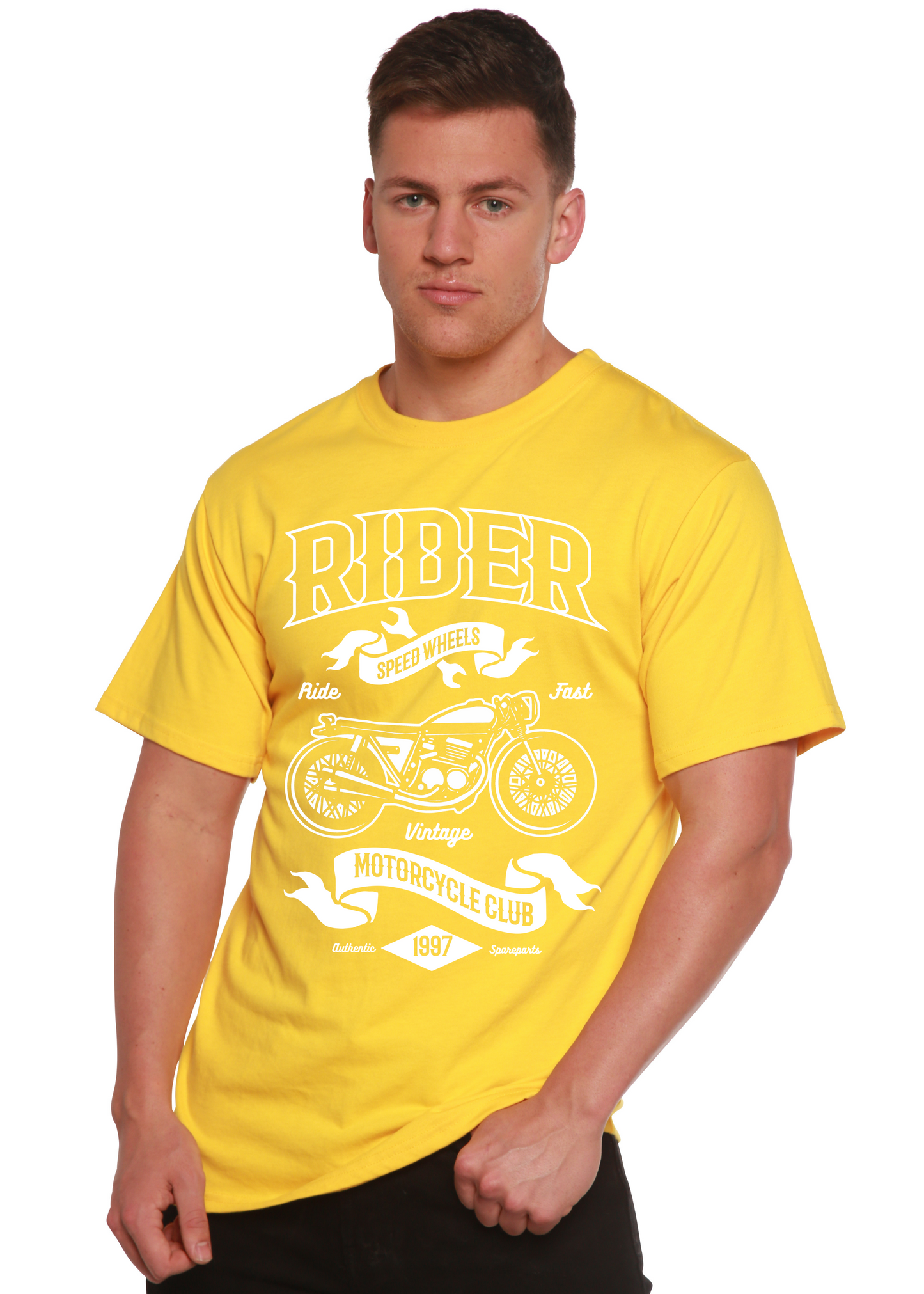 Rider Spun Bamboo® Men's Bamboo Viscose/Organic Cotton Short Sleeve Graphic T-Shirt Spun Bamboo