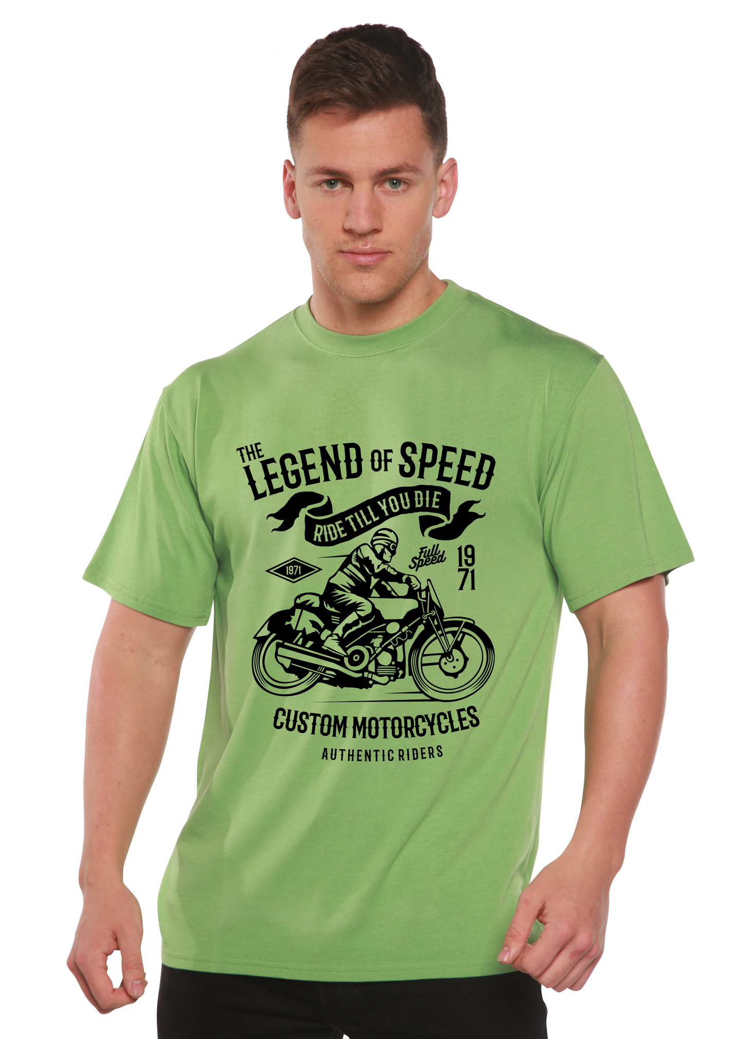 The Legend of Speed Spun Bamboo® Men's Bamboo Viscose/Organic Cotton Short Sleeve Graphic T-Shirt Spun Bamboo