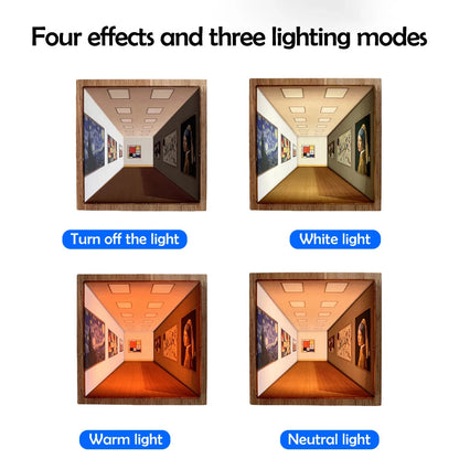 3D Naked Eye Visual Night Light Painting ViralGalleria.com