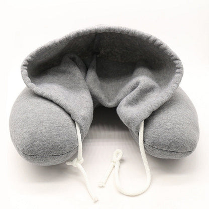 Hooded Travel Neck Pillow ViralGalleria.com