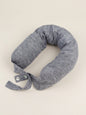 Linen Adjustable Neck Support Travel Pillow
