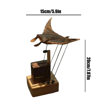Handmade Wooden Manta Ray ViralGalleria.com