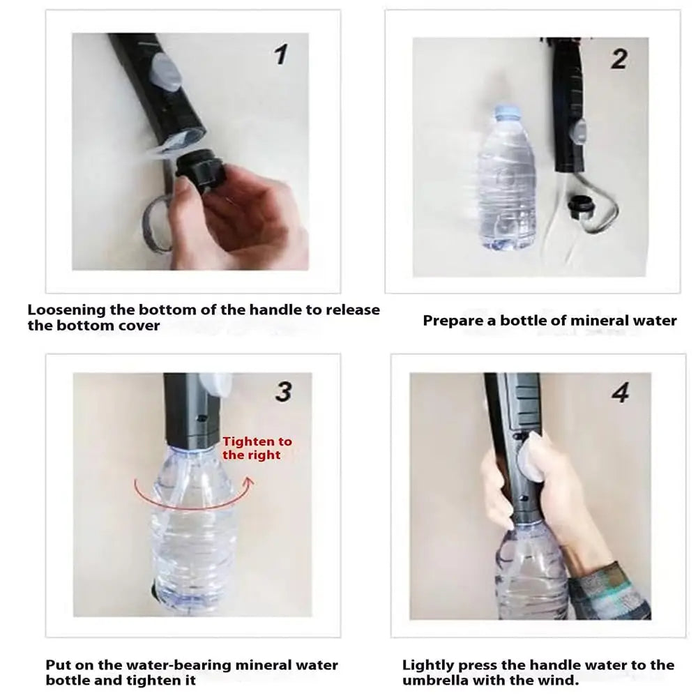 Portable Umbrella with Fan & Misting ViralGalleria.com