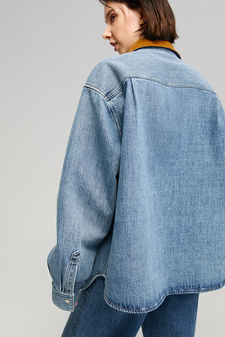 California Sunset Denim Shirt HJ902 Hey Joanie