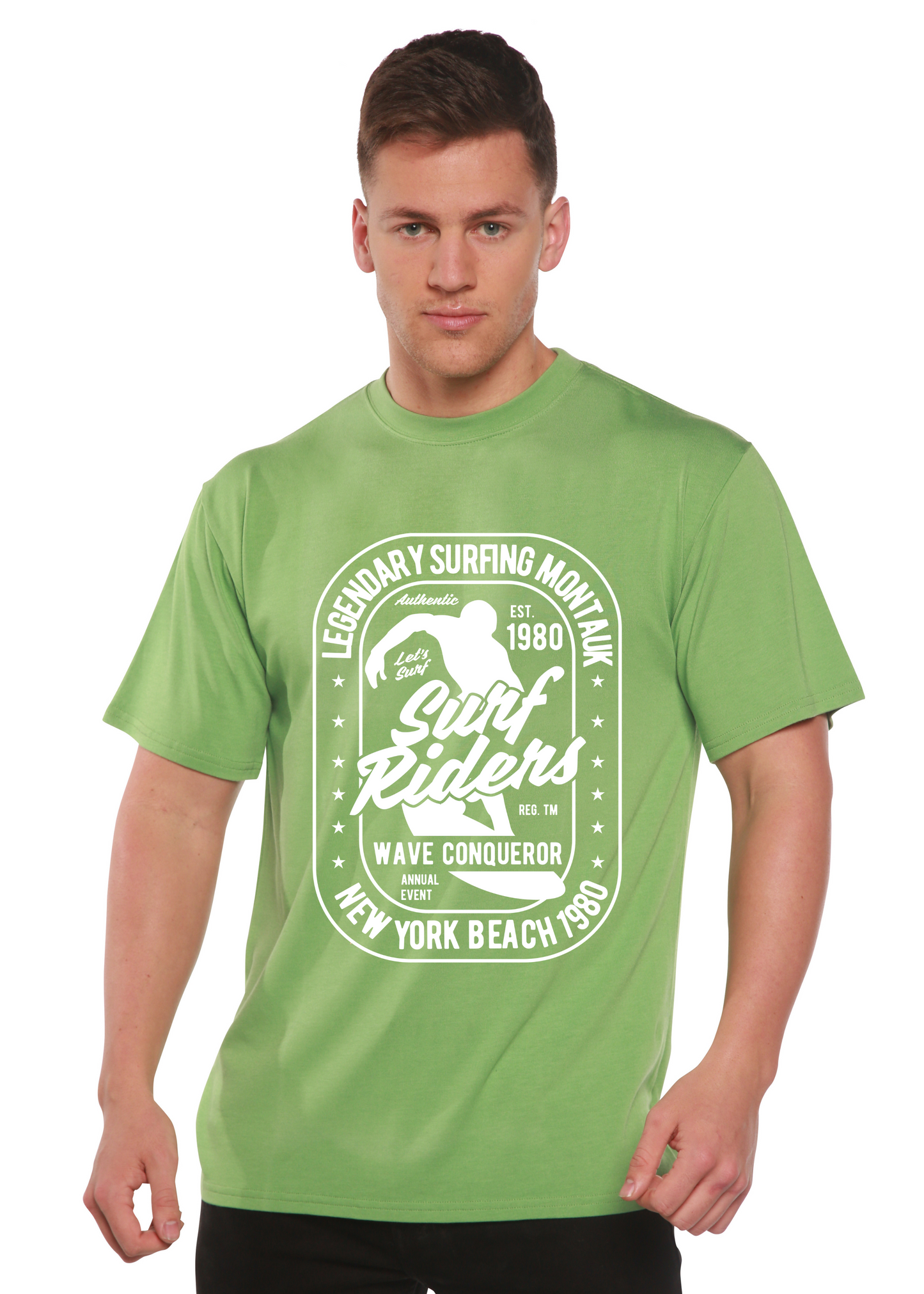 Surf Rider Spun Bamboo® Men's Bamboo Viscose/Organic Cotton Short Sleeve Graphic T-Shirt Spun Bamboo