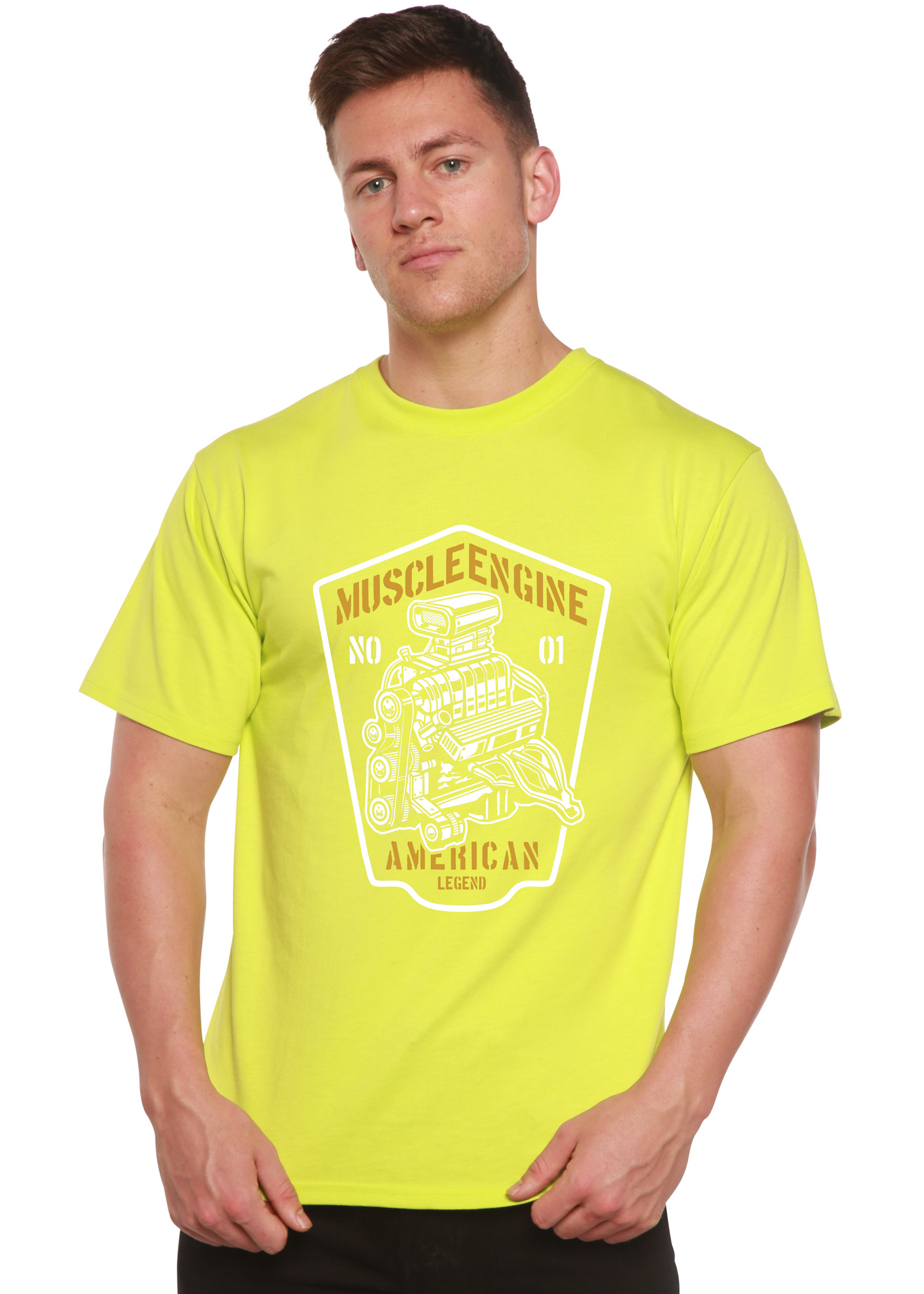 Muscle Engine Spun Bamboo® Men's Bamboo Viscose/Organic Cotton Short Sleeve Graphic T-Shirt